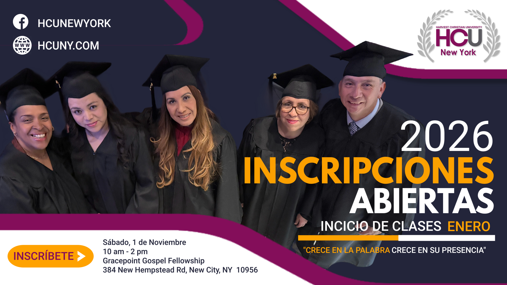 HCU New York – Clases Bíblicas Mensuales
